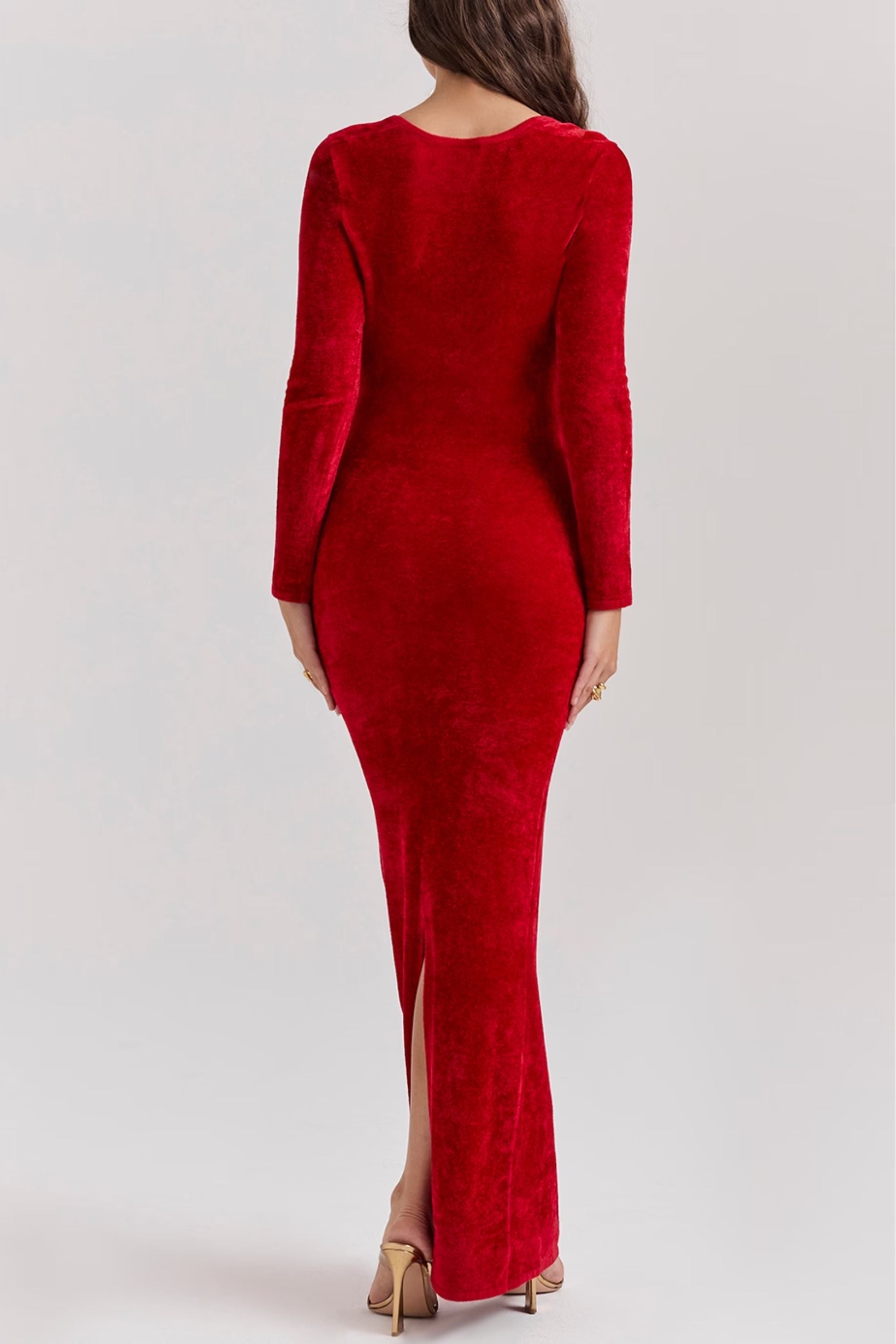 Scarlet Chenille Midi Dress